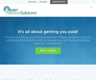 Openpracticesolutions.com(Medical Billing & Practice Management Software) Screenshot