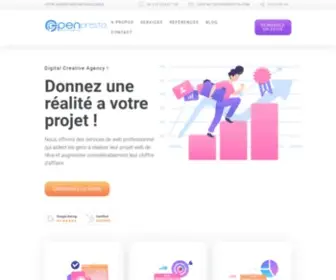 Openpresta.com(Agence Web Tunisie) Screenshot