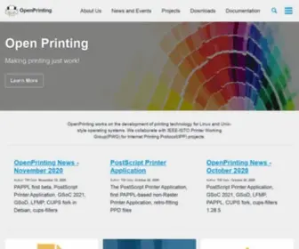 Openprinting.org(Openprinting) Screenshot