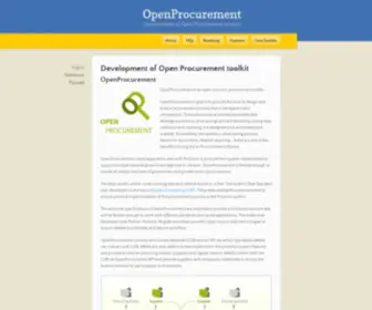 Openprocurement.org Screenshot