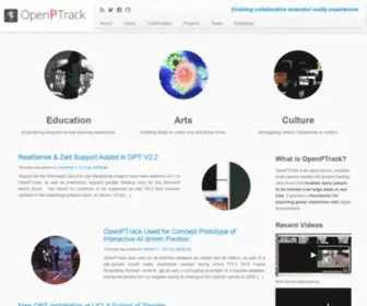 Openptrack.org(Enabling collaborative extended reality experiences) Screenshot