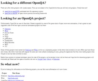 Openqa.org(OpenQA: Home) Screenshot