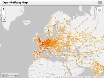 Openrailwaymap.org(Openstreetmap) Screenshot