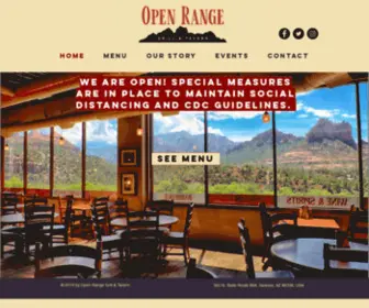 Openrangesedona.com(Grill and Tavern) Screenshot