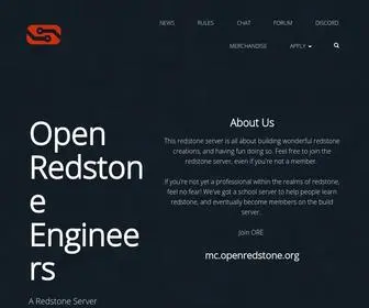 Openredstone.org(A Redstone Minecraft Server) Screenshot