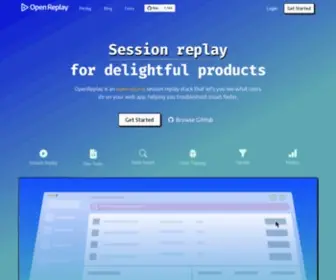 Openreplay.com(Open-Source Session Replay) Screenshot