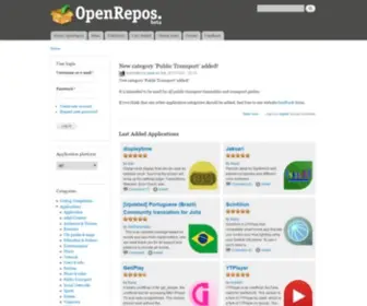 Openrepos.net(Community Repository System) Screenshot