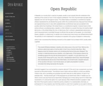 Openrepublic.org(Open Republic) Screenshot