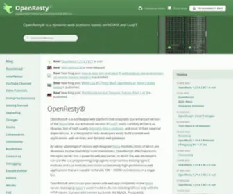 Openresty.org(OpenResty®) Screenshot