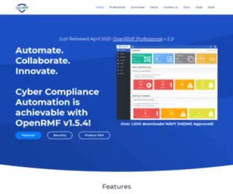 Openrmf.io(An Open Source Risk Management Framework tool) Screenshot