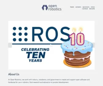 Openrobotics.org(Open Robotics) Screenshot