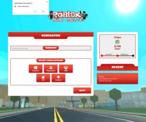 Openrobux.club(Get Free Robux Today) Screenshot