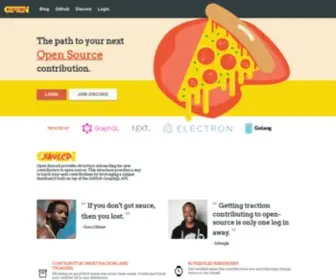 Opensauced.pizza(Open Sauced) Screenshot