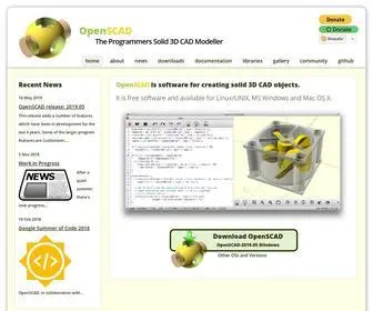 Openscad.org(The Programmers Solid 3D CAD Modeller) Screenshot