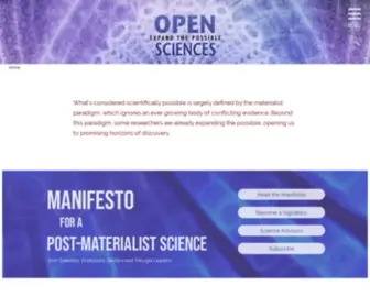 Opensciences.org(Campaign for Open Science) Screenshot