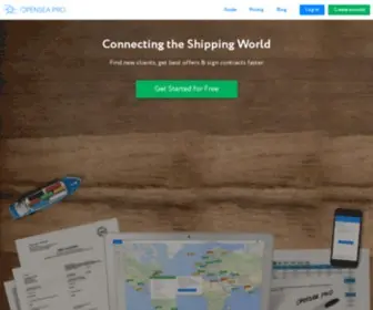 Opensea.pro(Ship chartering marketplace for Shipowners) Screenshot