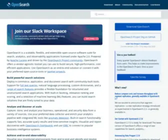 Opensearch.org(Open-source) Screenshot