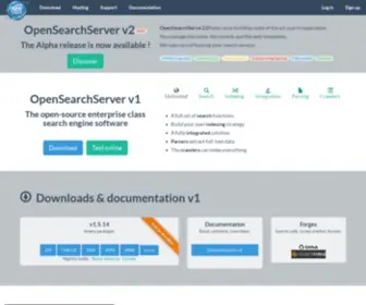 Opensearchserver.com(Open Source Search Engine and Search API) Screenshot