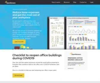 Opensensors.com(Workplace Utilisation & Occupancy Sensors) Screenshot
