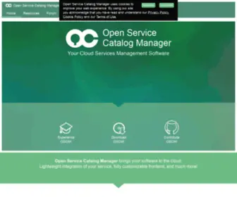 Openservicecatalogmanager.org(Open Service Catalog Manager) Screenshot