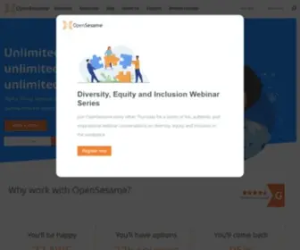 Opensesame.com(Transform Your Workforce with Online Courses) Screenshot