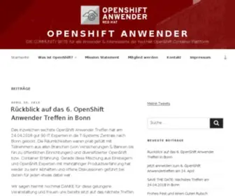 Openshift-Anwender.de(OPENSHIFT ANWENDER) Screenshot