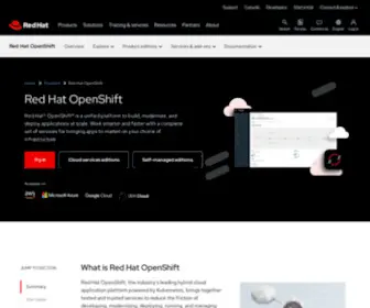 Openshift.com(Red Hat® OpenShift®) Screenshot