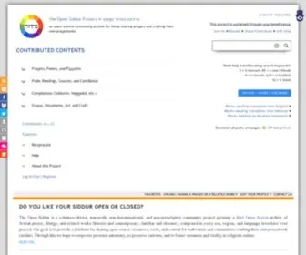 Opensiddur.org(The Open Siddur Project) Screenshot