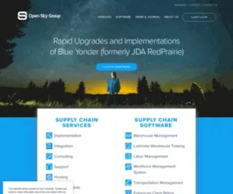 Openskygroup.com(Blue Yonder Supply Chain Platform) Screenshot