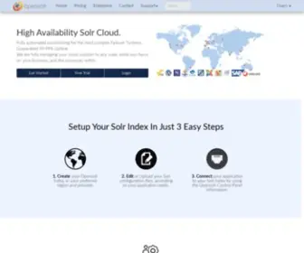 Opensolr.com(Hosted Solr Cloud Solutions) Screenshot