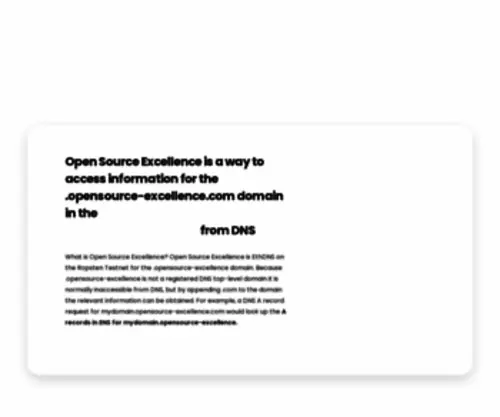 Opensource-Excellence.com(Open Source Excellnece) Screenshot