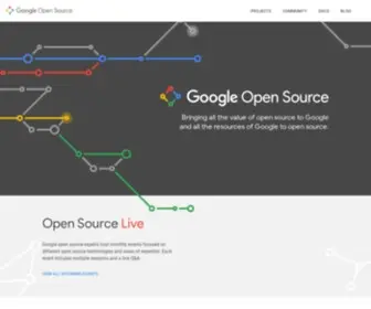 Opensource.google(Google <3 open source) Screenshot