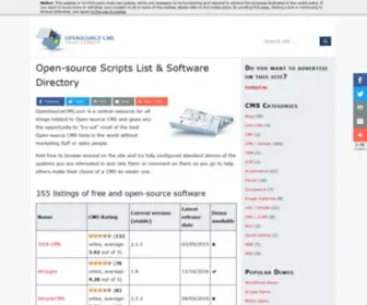 Opensourcecms.com(Open-source Scripts List & Software Directory) Screenshot