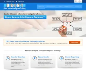 Opensourceintelligencetraining.org(OSINT Training Classes) Screenshot