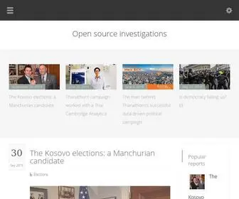 Opensourceinvestigations.com(Open source investigations) Screenshot