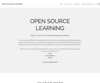 Opensourcelearning.co.uk(Moodle Hosting Consultancy Development Plugins) Screenshot