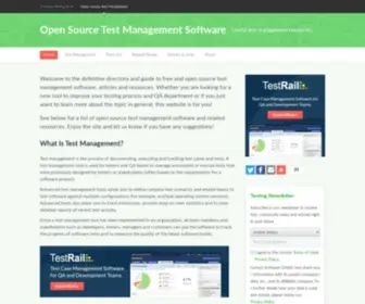 Opensourcetestmanagement.com(Open Source Test Management Software) Screenshot