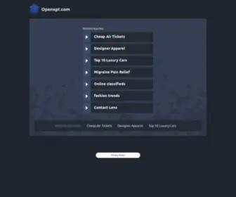 Openspf.com(The Leading Open SPF Site on the Net) Screenshot