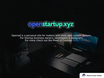 Openstartup.xyz(Opened) Screenshot