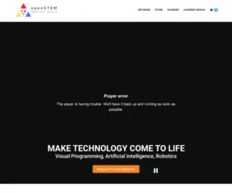 Openstem.io(Homepage) Screenshot