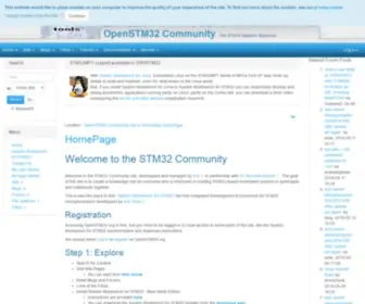 Openstm32.org(OpenSTM32 Community Site) Screenshot