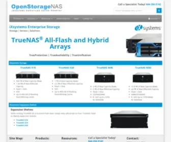 Openstoragenas.com(IXsystems Enterprise Storage & Servers) Screenshot