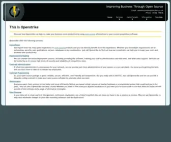 Openstrike.co.uk(Improving Business Through Open Source) Screenshot