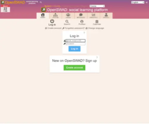 Openswad.org(Social learning platform) Screenshot