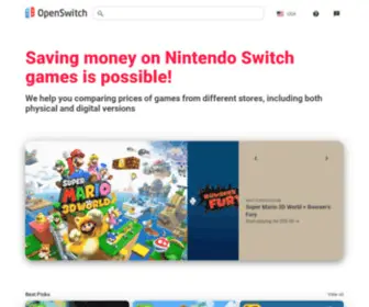 Openswit.ch(Saving money on Nintendo Switch games) Screenshot