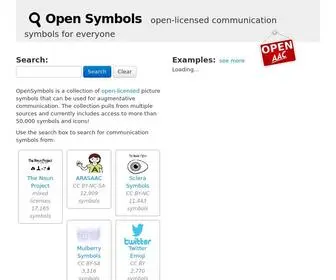 Opensymbols.org(Open Symbols) Screenshot