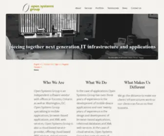 Opensystemsgroup.com(Open Systems Group) Screenshot