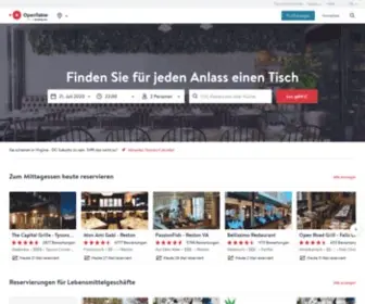 Opentable.de(Restaurant-Reservierungen) Screenshot