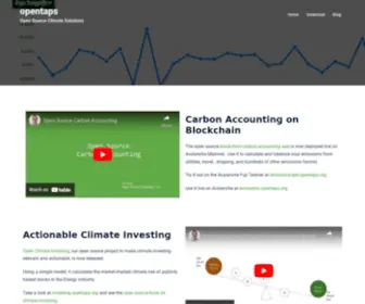 Opentaps.org(Open Source Climate Solutions) Screenshot
