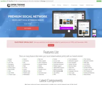 Openteknik.com(Best Social Network Solution) Screenshot